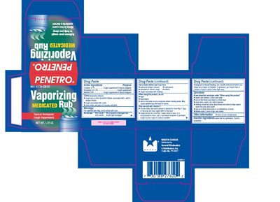 Penetro Vaporizing Medicated  Rub 1.75oz Box (Penetro Vaporizing Medicated Rub 1.75oz Box)